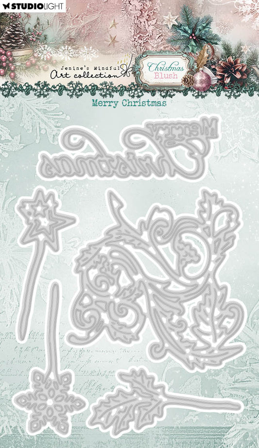 JMA Cutting Die Merry Christmas Christmas Blush 5 Pieces