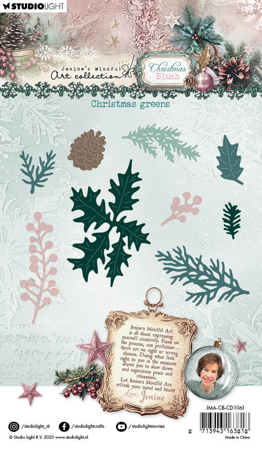 JMA Cutting Die Christmas Greens Christmas Blush 9 Pieces