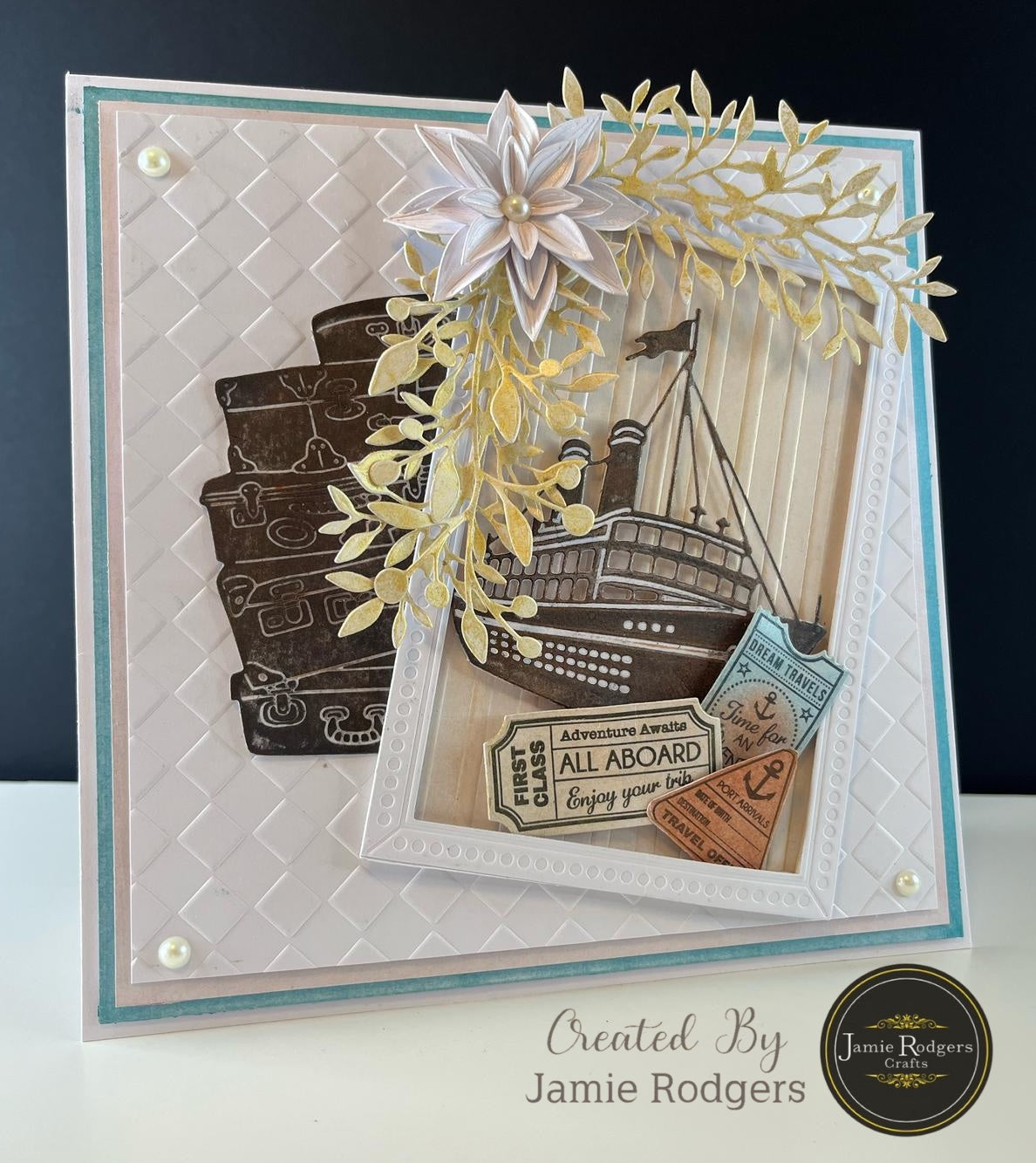 Jamie Rodgers Crafts Vintage Tags DL Clear Stamp Set