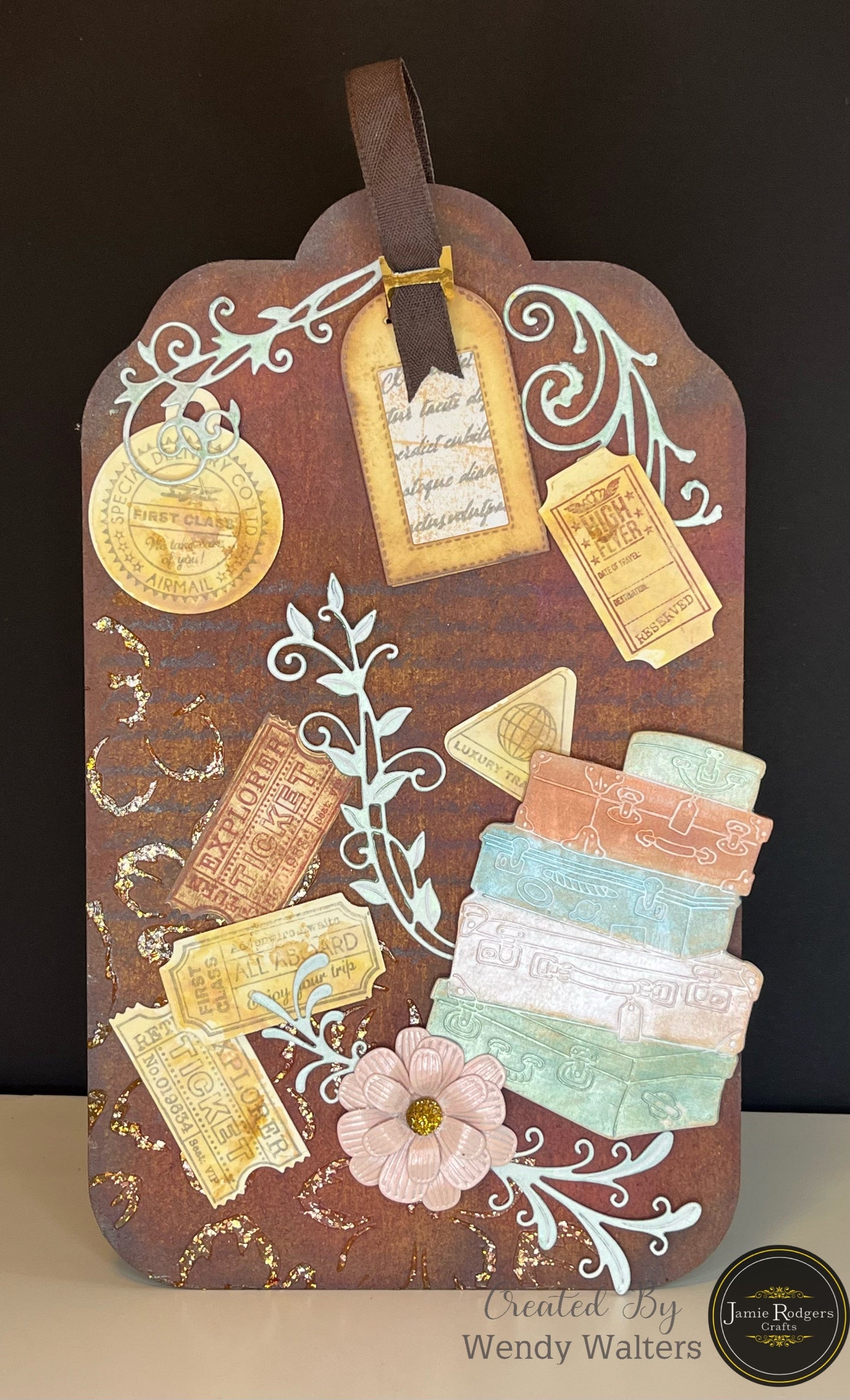 Jamie Rodgers Crafts Vintage Tags DL Clear Stamp Set