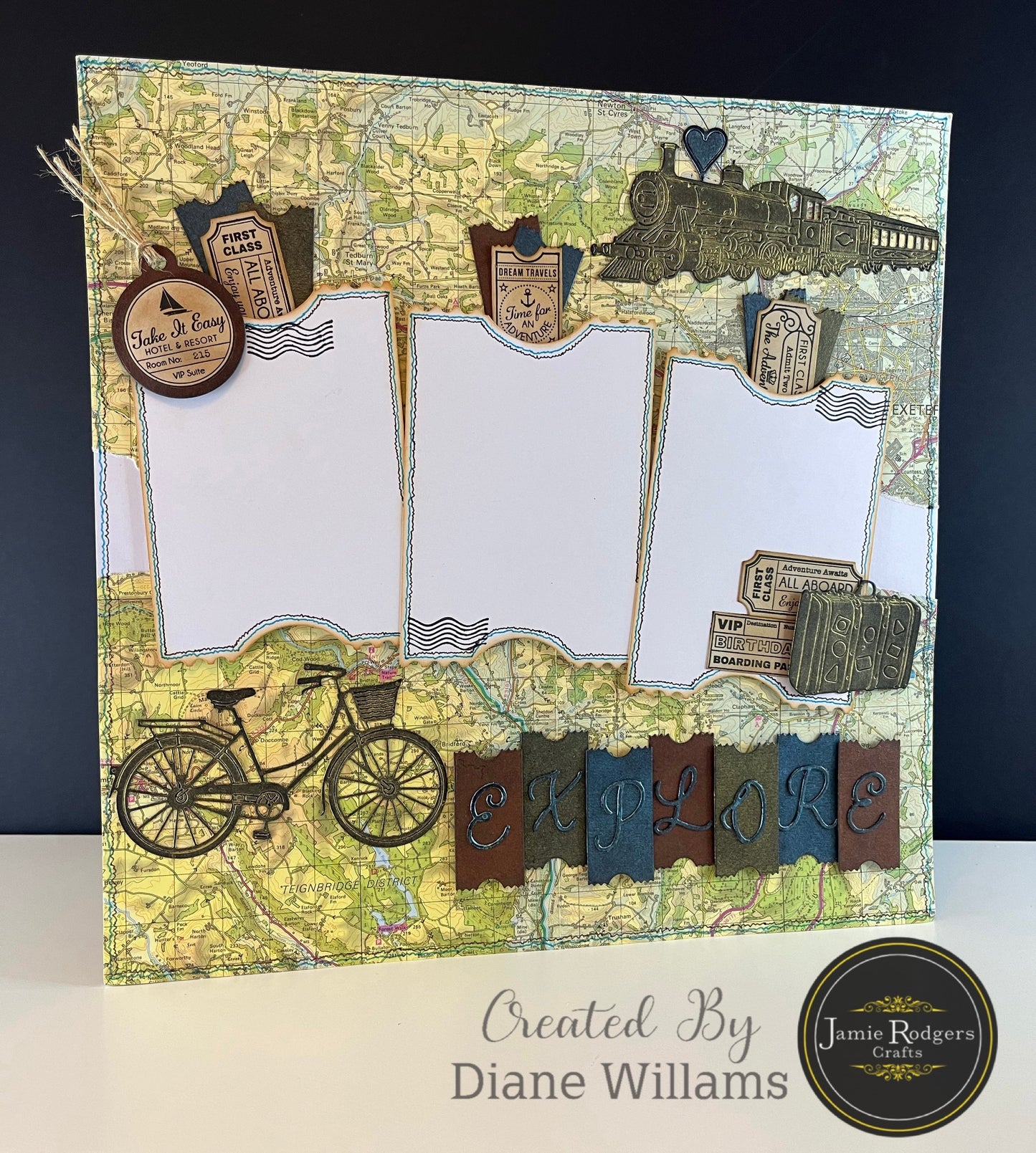 Jamie Rodgers Crafts Vintage Tags DL Clear Stamp Set