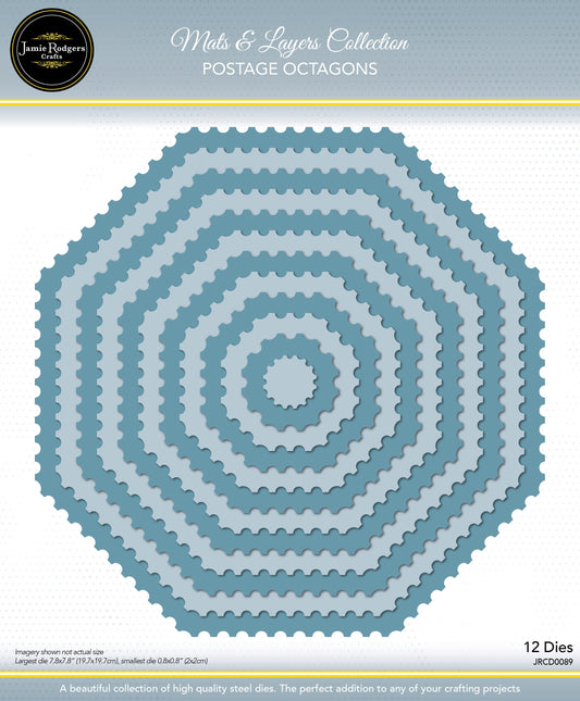 Jamie Rodgers Crafts Postage Octagons Die Set