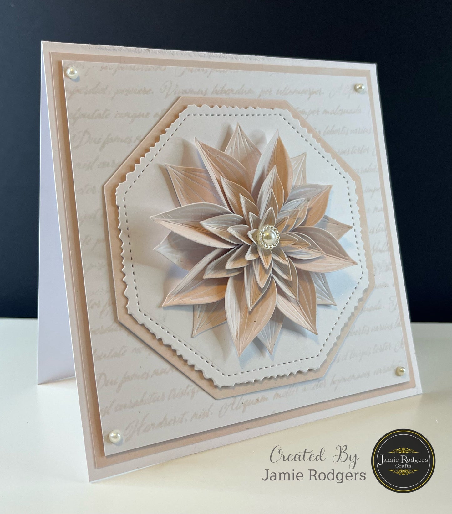 Jamie Rodgers Crafts Deckle Edge and Stitched Octagons Die Set