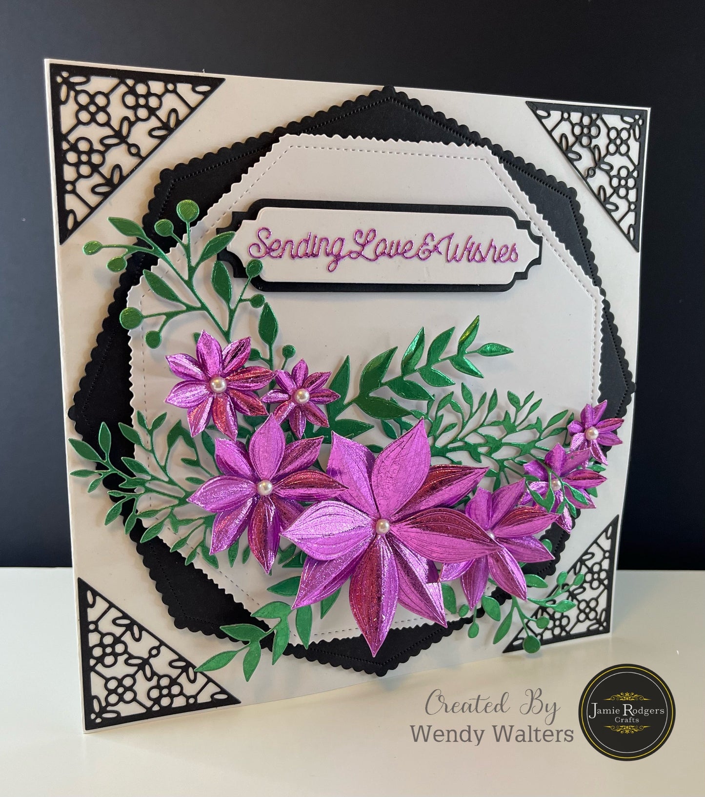 Jamie Rodgers Crafts Deckle Edge and Stitched Octagons Die Set