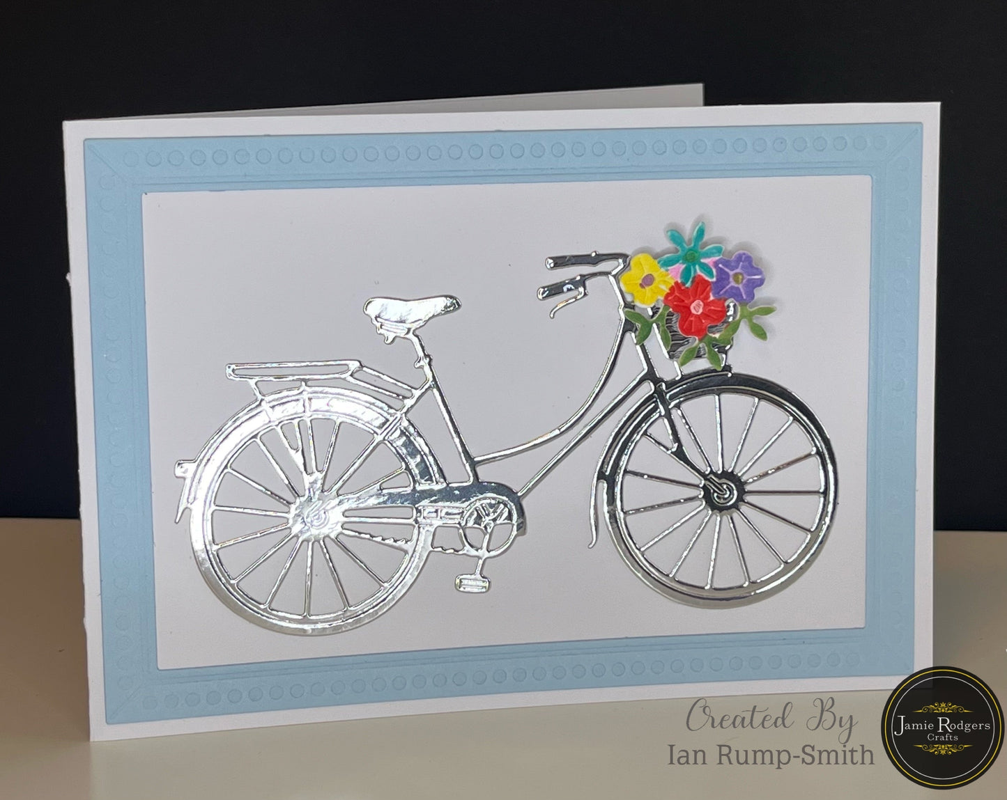 Jamie Rodgers Crafts Floral Bicycle Die Set