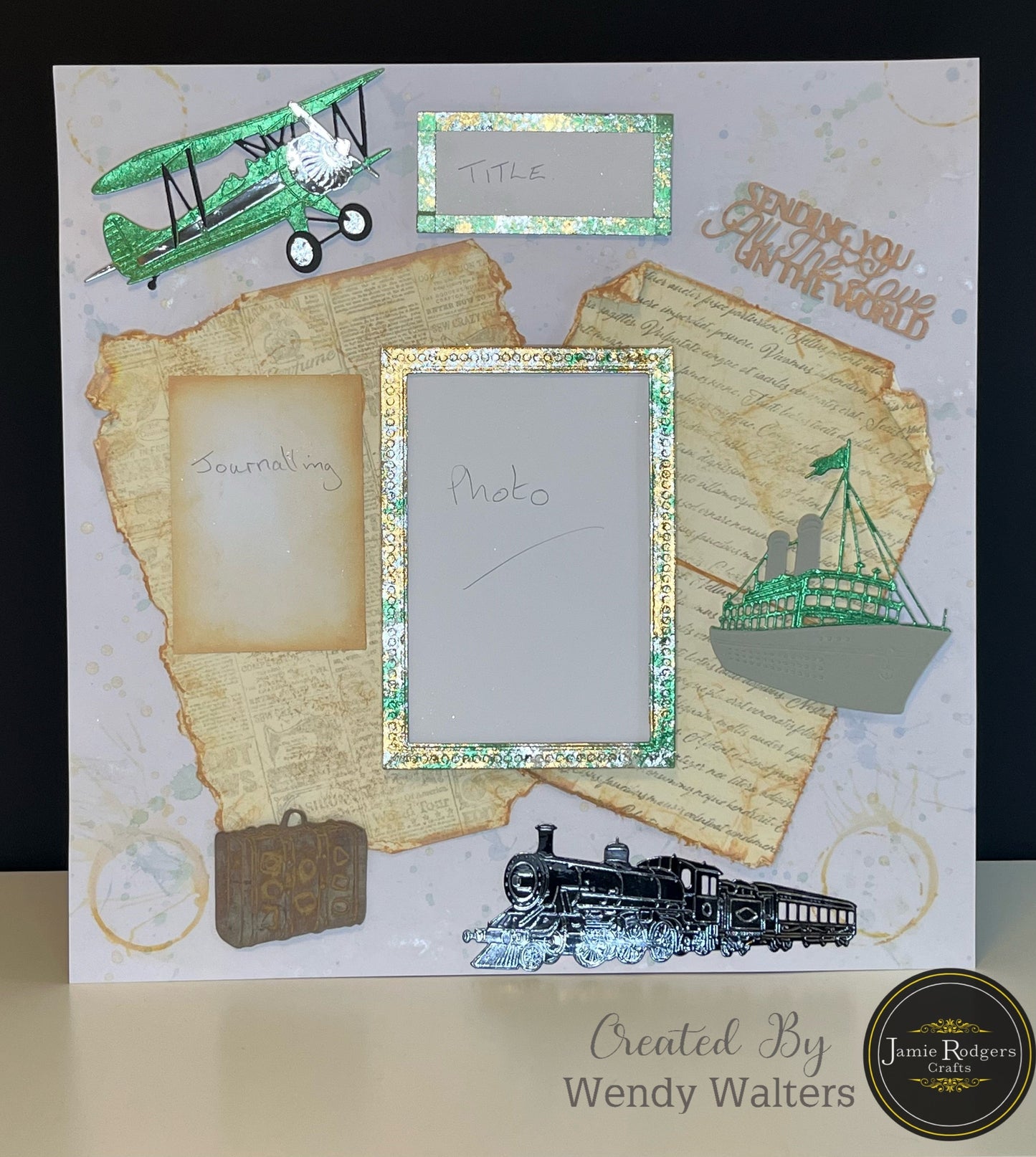 Jamie Rodgers Crafts Vintage Suitcases Die Set