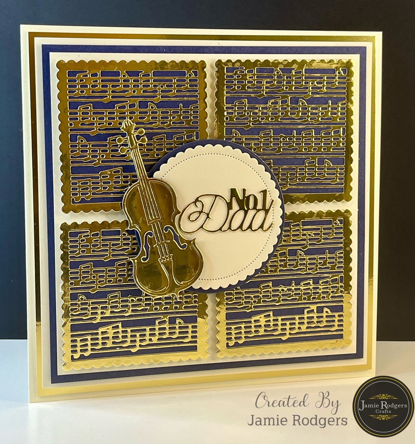 Jamie Rodgers Crafts Music Notes Square Tile Die Set
