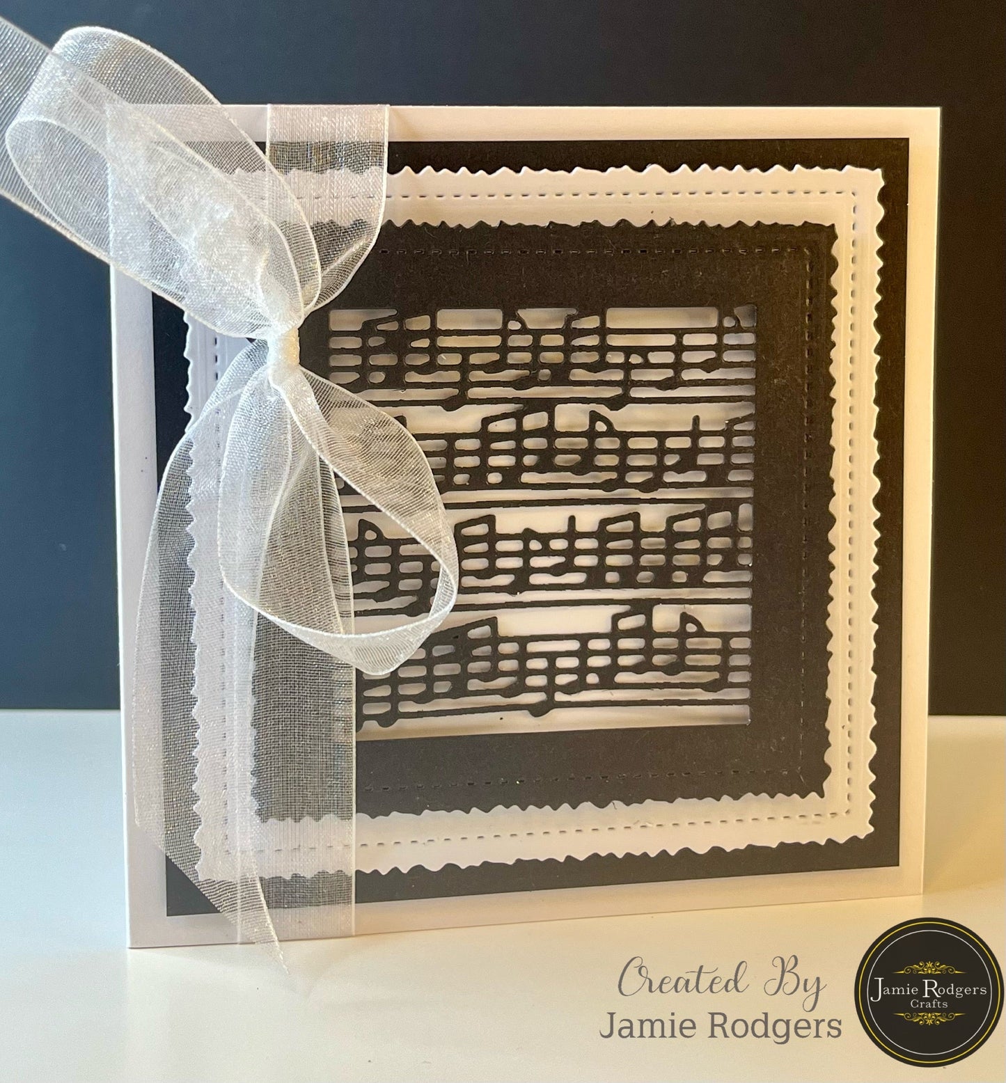 Jamie Rodgers Crafts Music Notes Square Tile Die Set