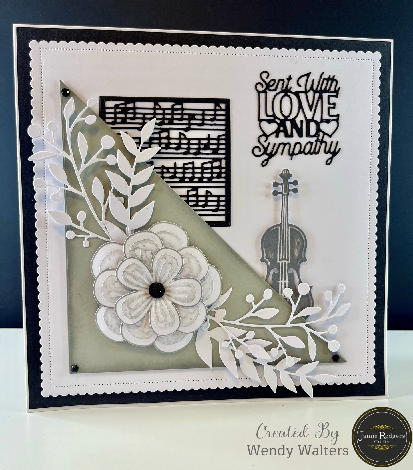 Jamie Rodgers Crafts Music Notes Square Tile Die Set