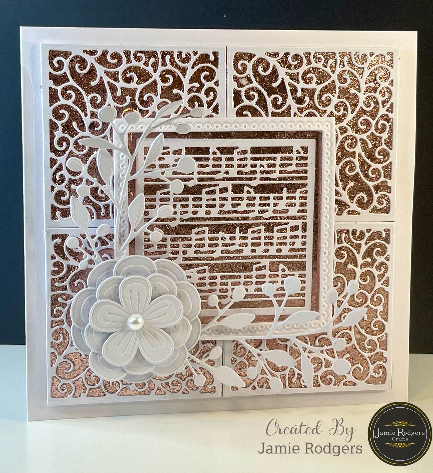 Jamie Rodgers Crafts Music Notes Square Tile Die Set
