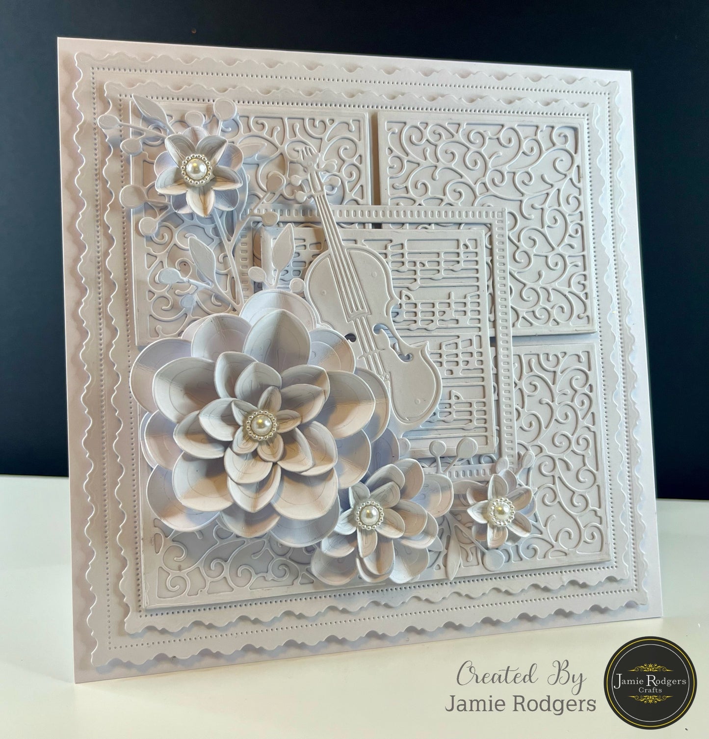 Jamie Rodgers Crafts Swirly Square Tile Die Set