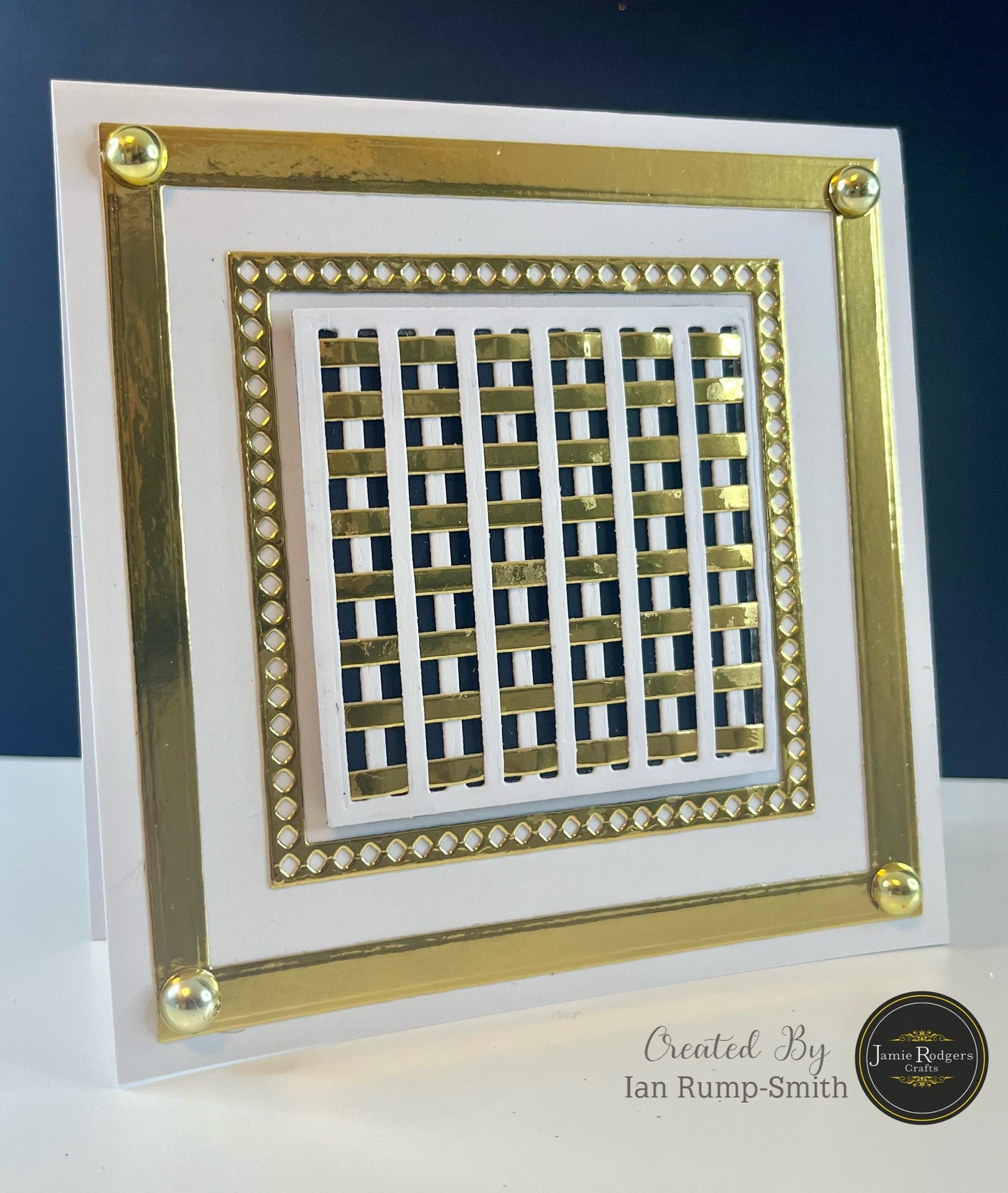 Jamie Rodgers Crafts Striped Square Tile Die Set