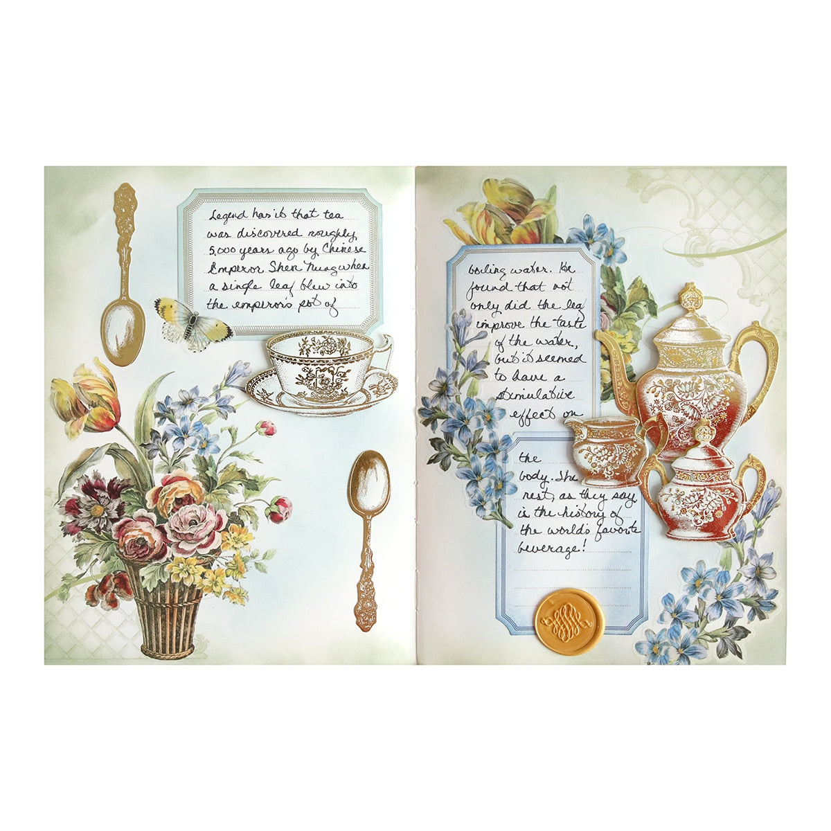 Anna's Flowers and Labels Art Journals