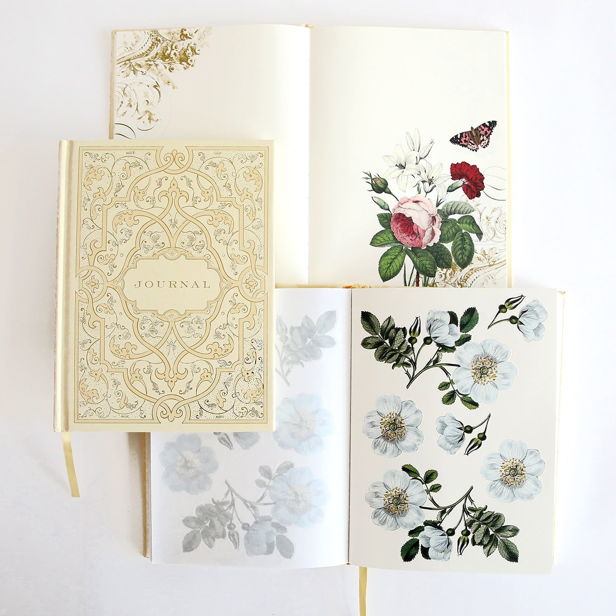 Anna's Flowers and Labels Art Journals