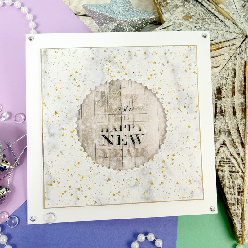 Luxury Festive Foiled Acetate Sentiment Sheets