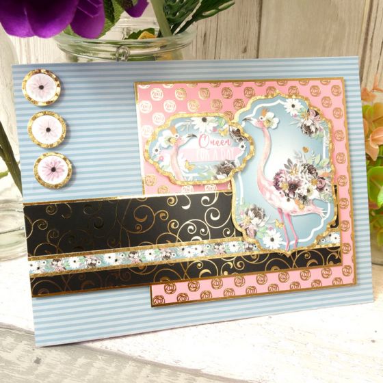 Floral Elegance Fabulous Foiled Edge-to-Edge Cardstock