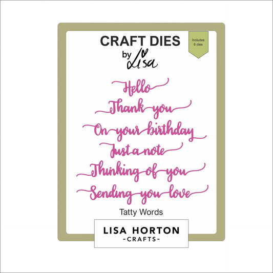 Lisa Horton Crafts Tatty Words Die Set