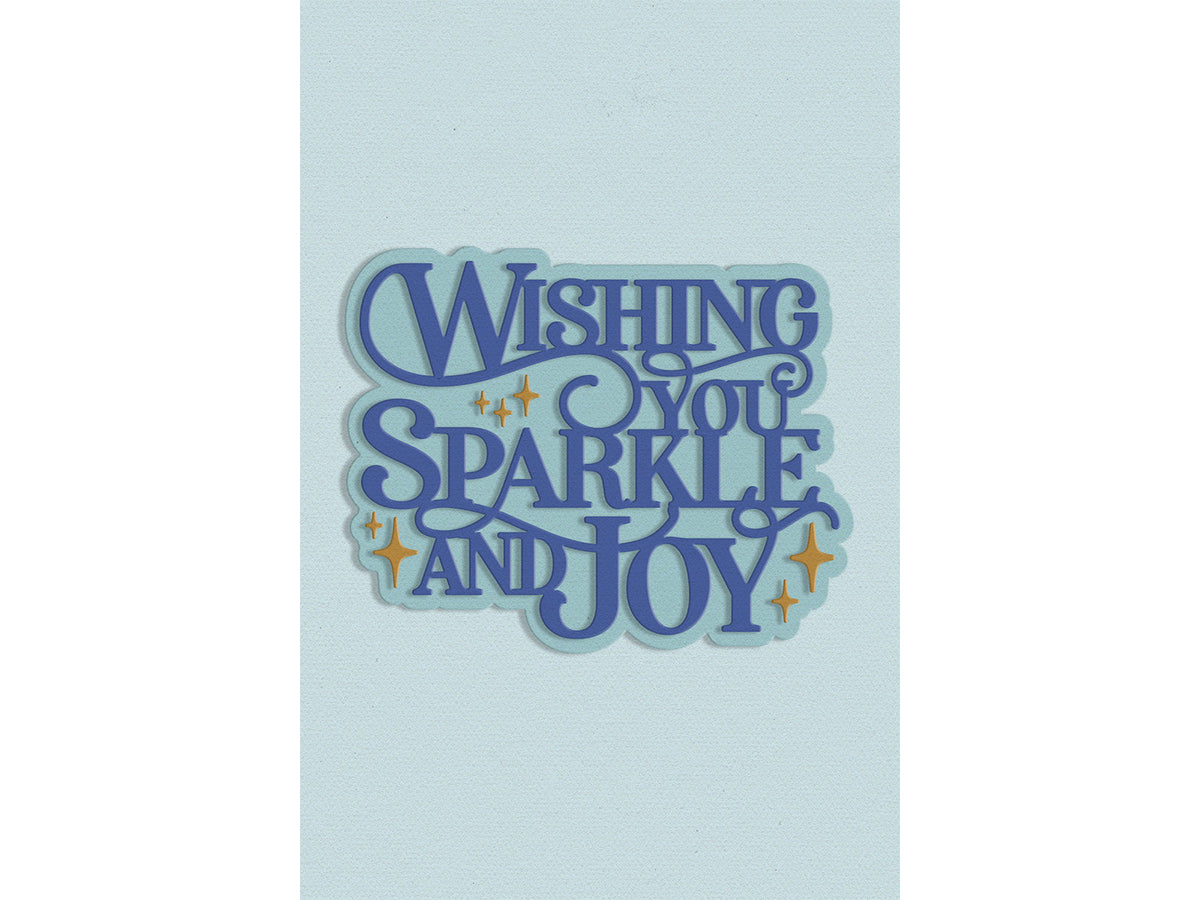 Sparkle & Joy Sentiment Metal Die Set
