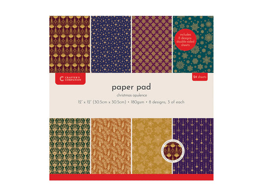 Crafter's Companion 12"x12" Paper Pad - Christmas Opulence