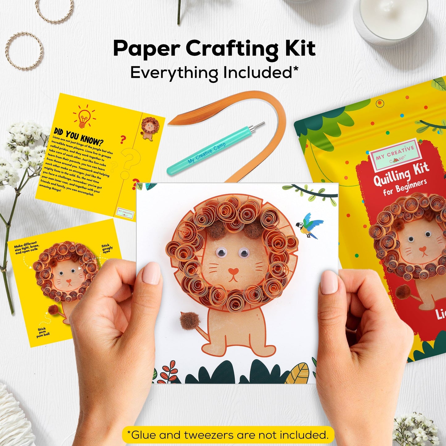 My Creative Camp Lion Quilling Kit
