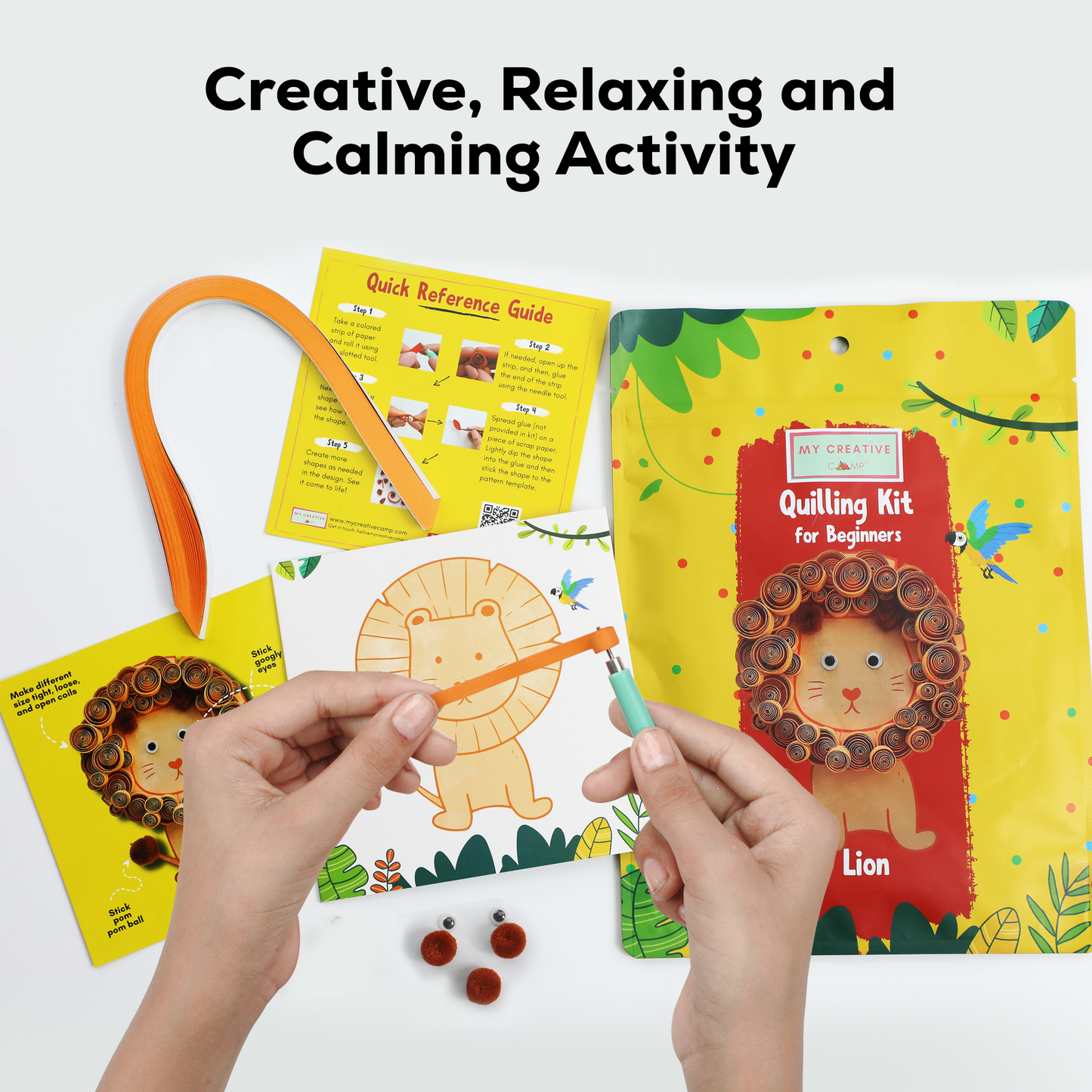 My Creative Camp Lion Quilling Kit