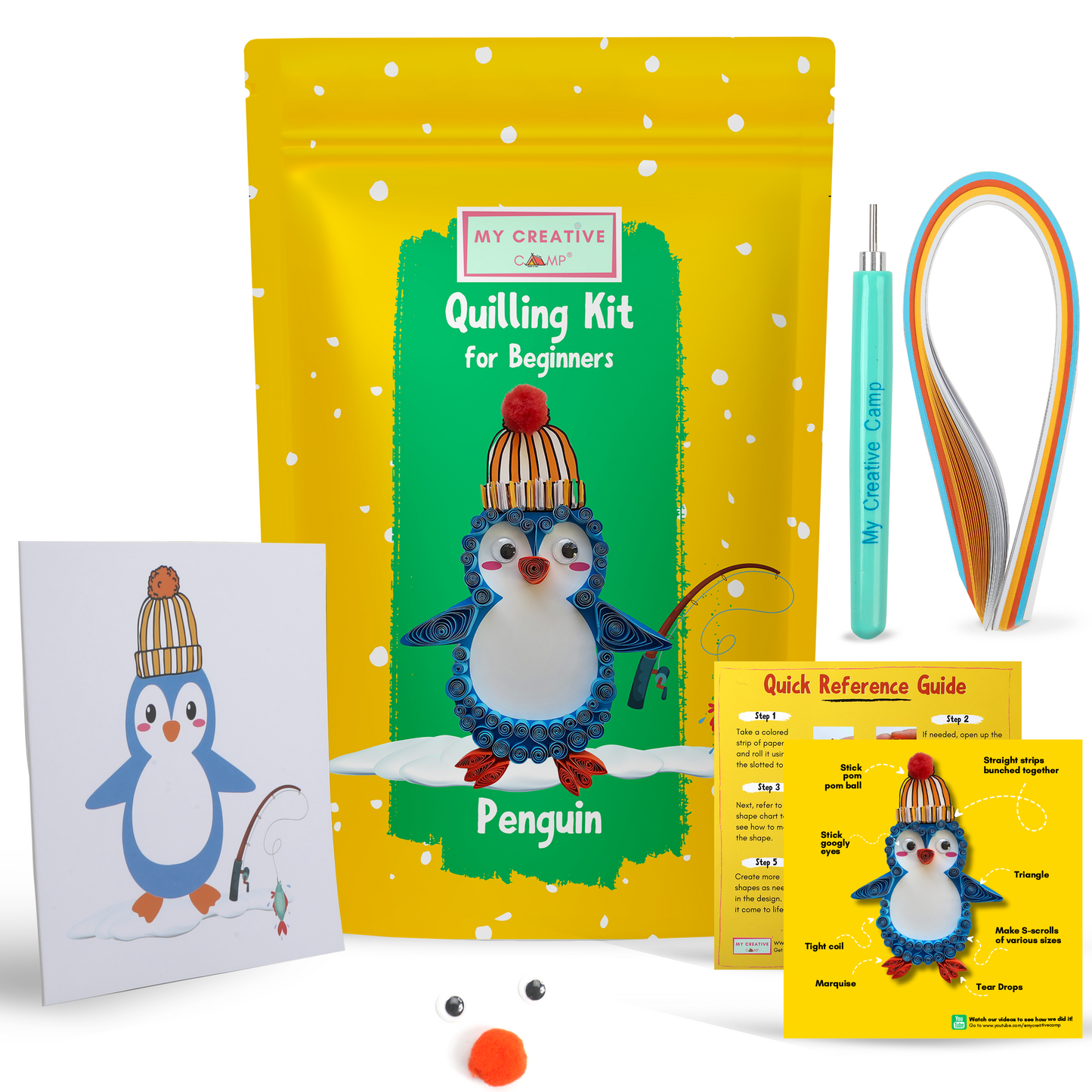 My Creative Camp Penguin Quilling Kit
