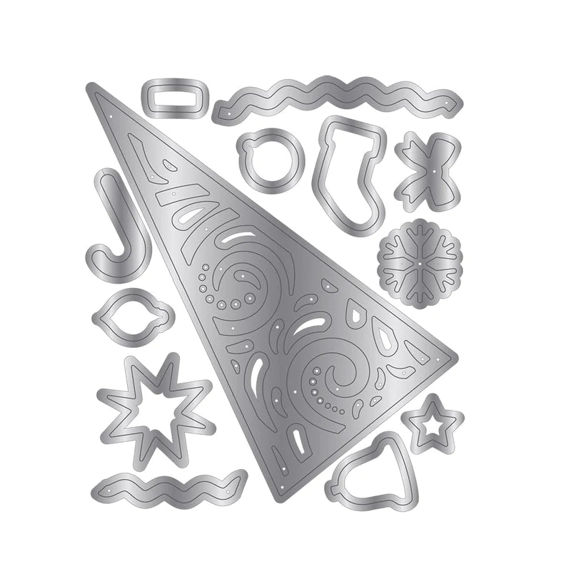 Crafter's Companion 3D Box Die and Stencil Set - O Christmas Tree