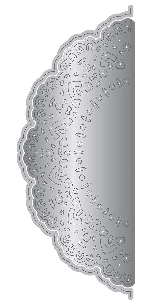 Gemini Frame Edge Embossing Folder & Die - Antique Filigree
