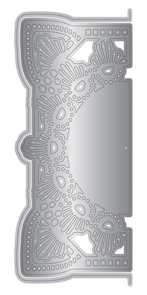 Gemini Frame Edge Embossing Folder & Die - Art Deco