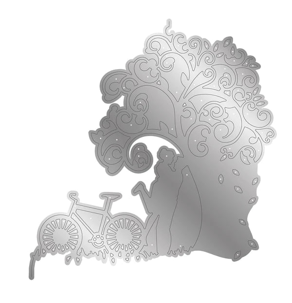 Gemini Everyday Half Create a Card Die  – Love is in the Air
