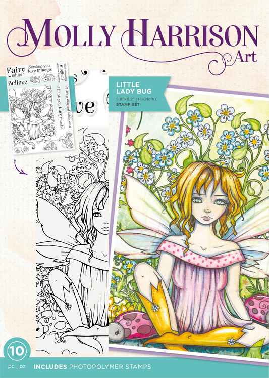Molly Harrison Photopolymer Stamp - Little Lady Bug