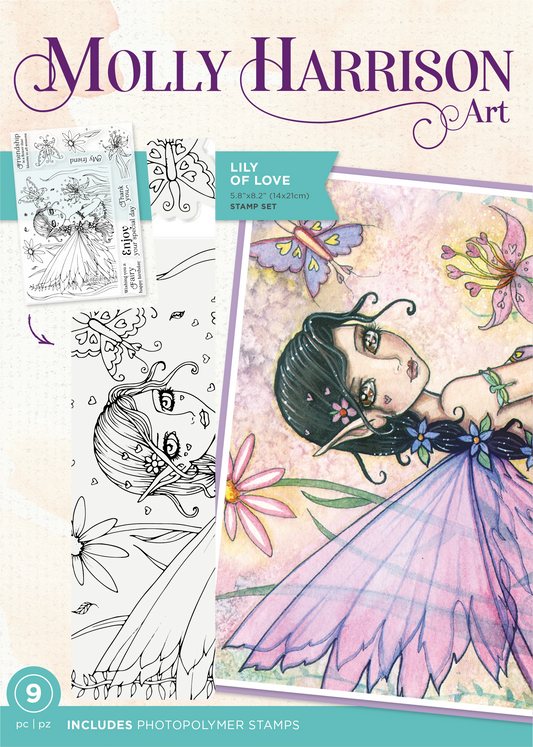 Molly Harrison Photopolymer Stamp - Lily of Love