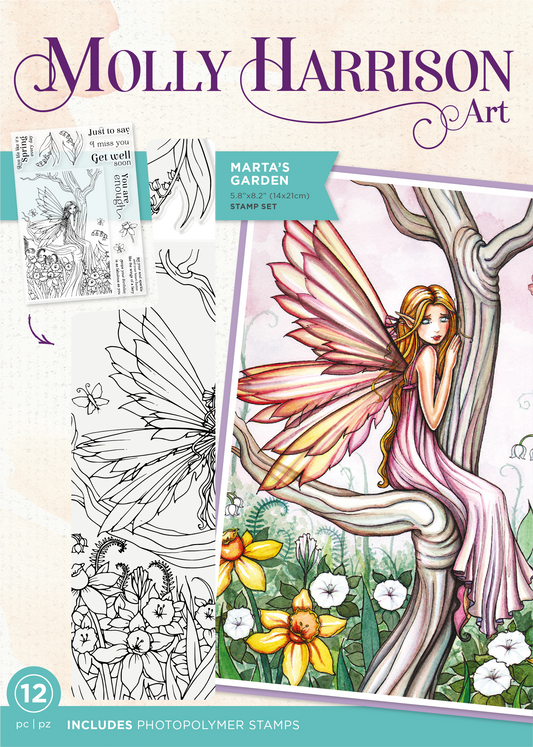 Molly Harrison Photopolymer Stamp - Marta's Garden