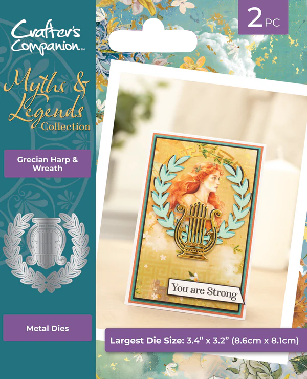 Myths & Legends - Metal Die - Grecian Harp & Wreath