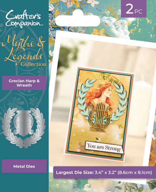 Myths & Legends - Metal Die - Grecian Harp & Wreath