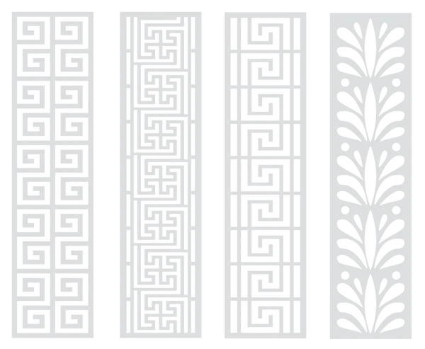 Myths & Legends - 2” x 8” Stencil Set - Athenian Designs (4 pack)