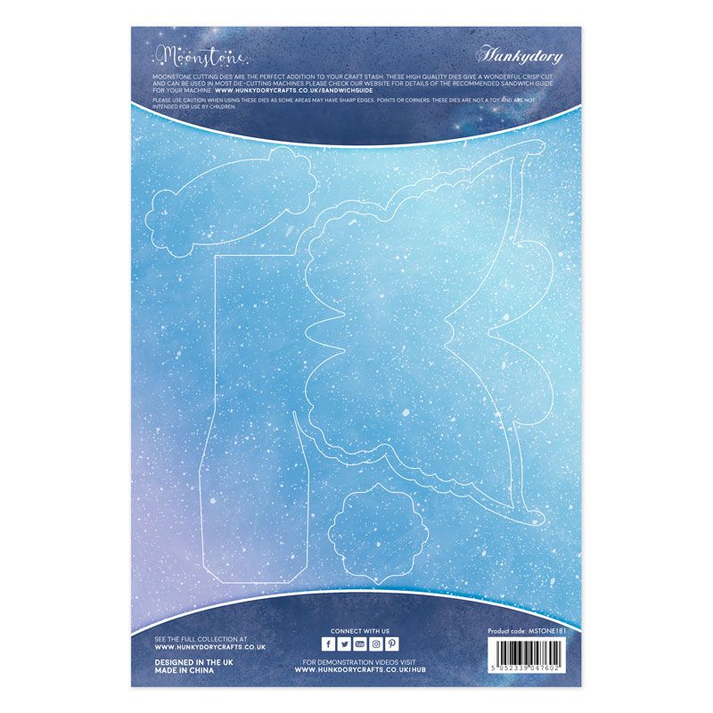 Hunkydory - Flutterbye Gift Bag Moonstone Die Set