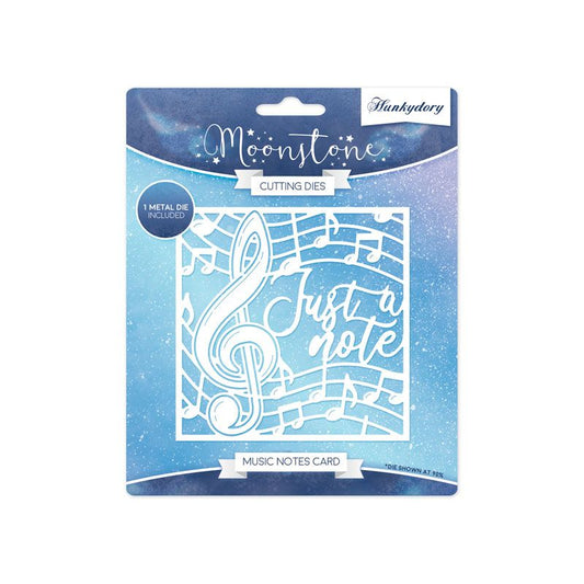Moonstone Dies - Music Notes Card