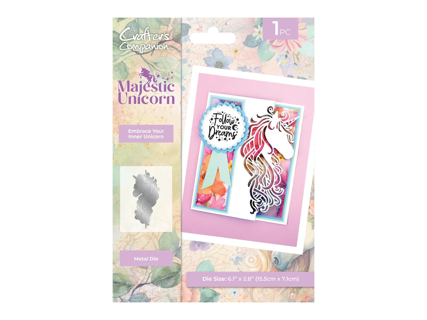 Majestic Unicorn Edge’able Metal Die - Embrace your Inner Unicorn