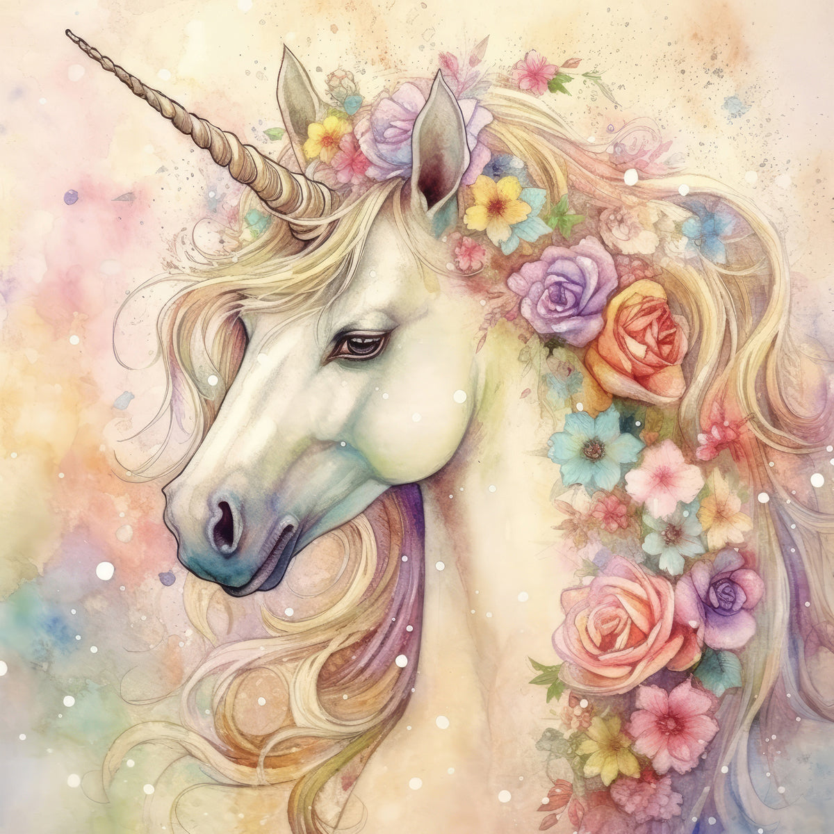 Majestic Unicorn - 6” x 6” Paper Pad