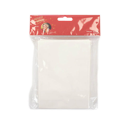 Make Christmas with Sara - Treat Bags 30 PK White