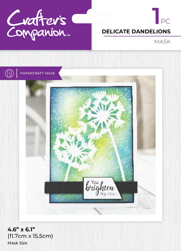 Crafter's Companion Mask - Delicate Dandelions