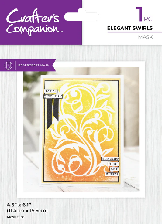 Crafter's Companion Mask - Elegant Swirls