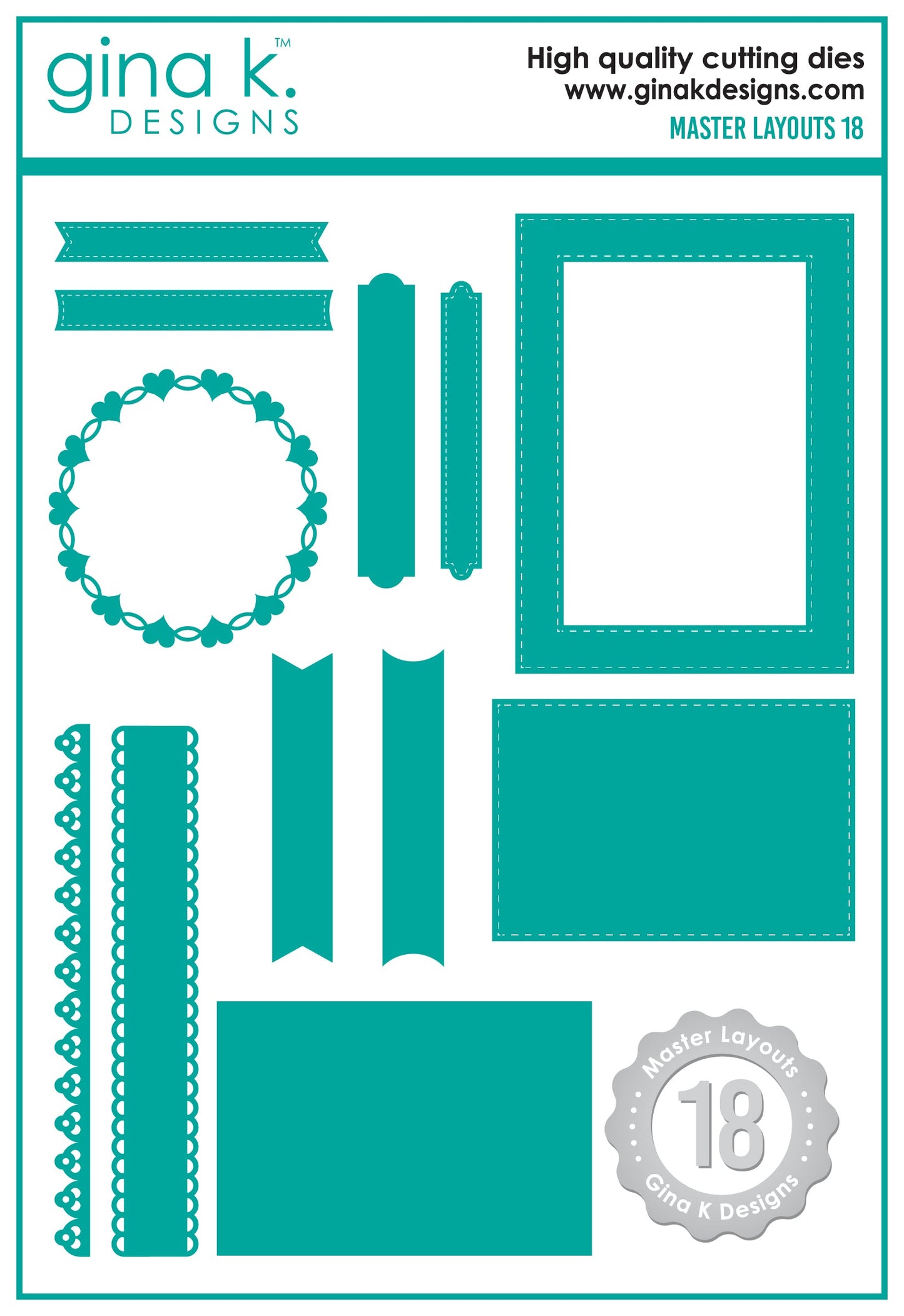 Gina K. Designs DIE- Master Layouts 18