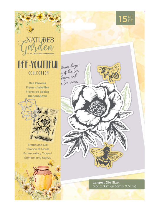 Natures Garden Bee-Youtiful Collection Stamp & Die- Bee Blooms