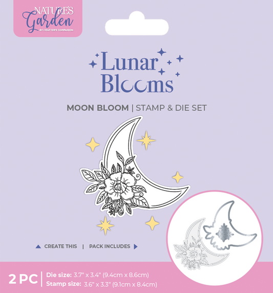 Natures Garden Lunar Blooms Stamp & Die - Moon Bloom