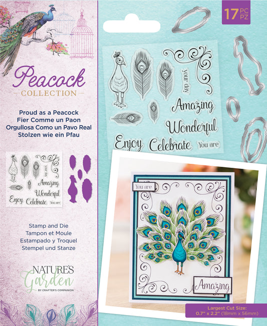 Peacock Collection - Stamp & Die - Proud as a Peacock