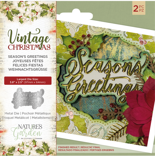 Vintage Christmas - Metal Die - Season's Greetings