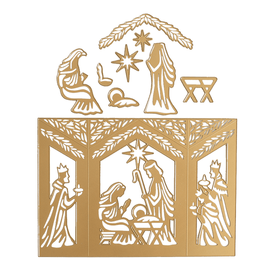 Nativity Shadow Box Dies