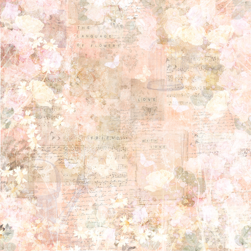 CC-12 x 12" Paper Pad - Floral Scrapbook